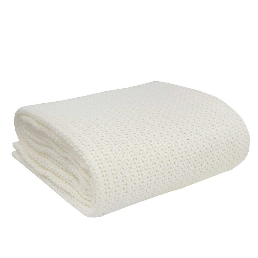 Sleep Living Textiles | Living Textiles Organic Cot Cellular Blanket - Natural White