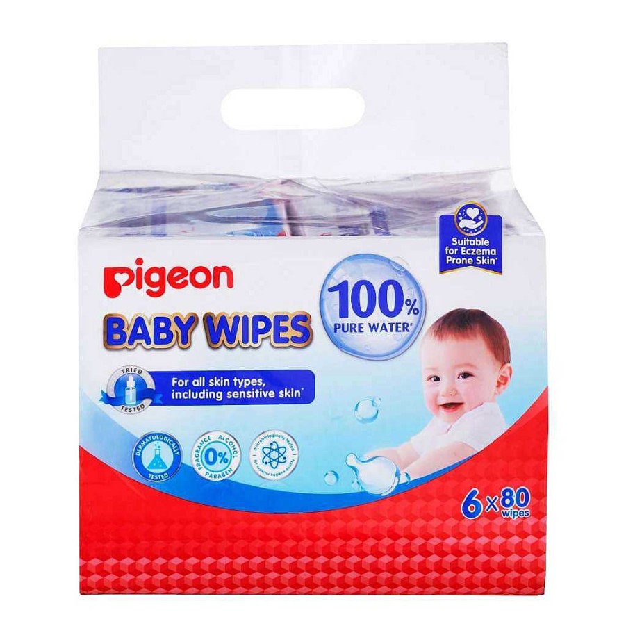 Poop Pigeon Baby Wipes | Pigeon 100% Water Wipes Carton Deal