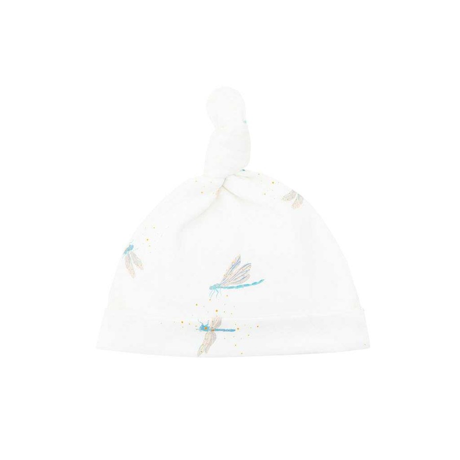 Dress Le Petit Society | Motherswork X Le Petit Society Baby Organic Knotted Hat In Dragonfly Print