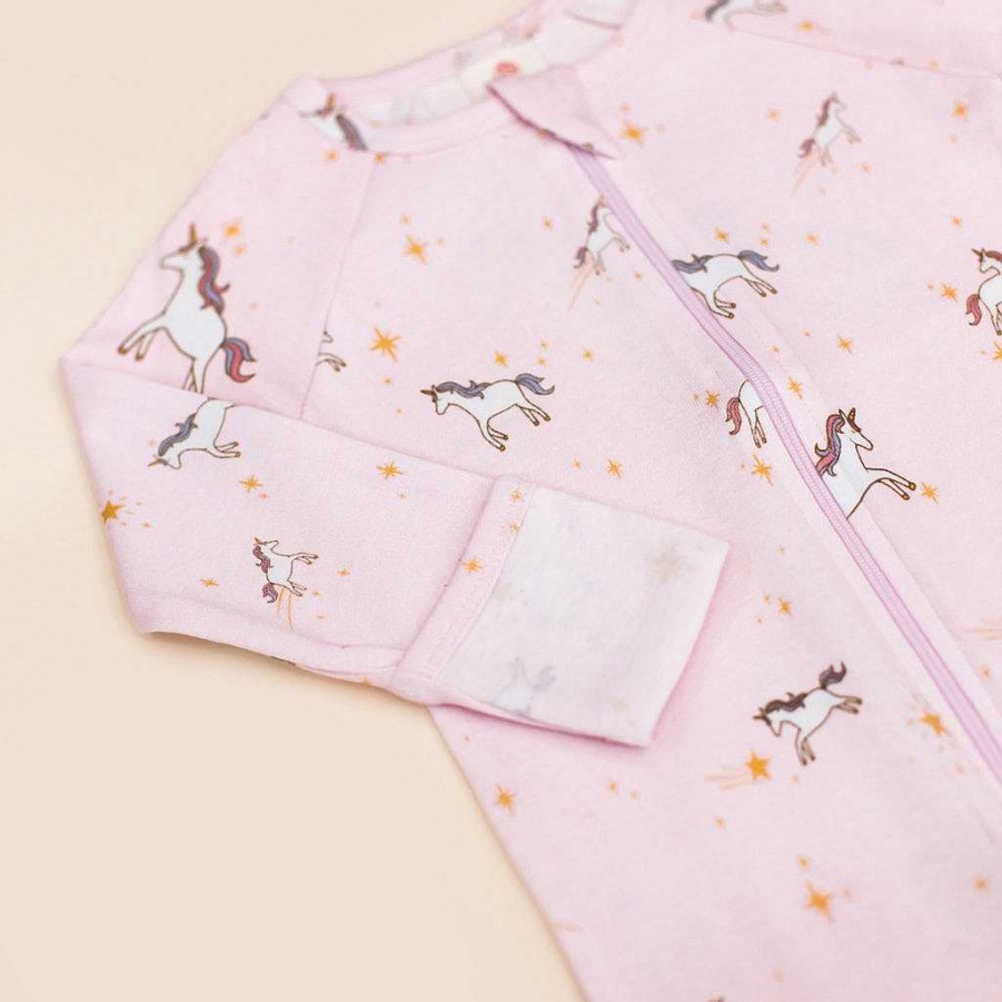 Dress Elly | Elly Raglan Sleepsuit - Unicorn