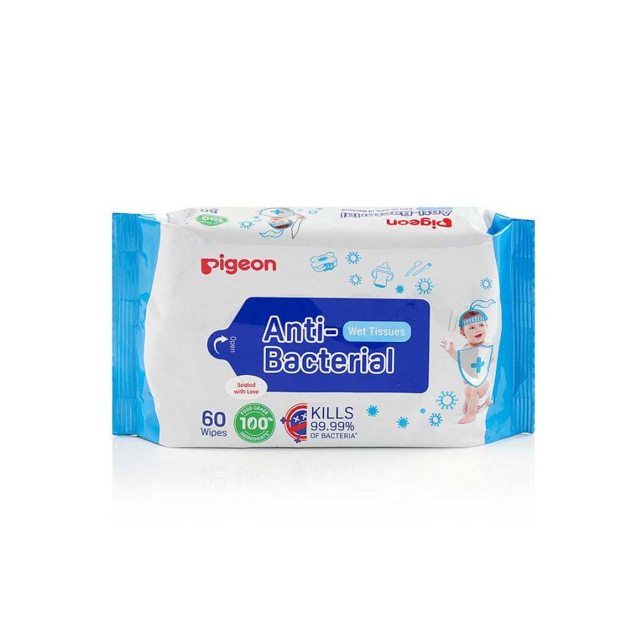 Poop Pigeon Baby Wipes | Pigeon Anti Bacterial Wipes 60S