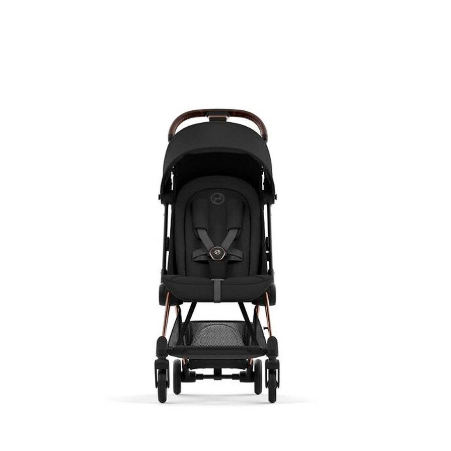 Go Cybex City Strollers | Cybex Coya Compact Travel Buggy - Rose Gold Frame