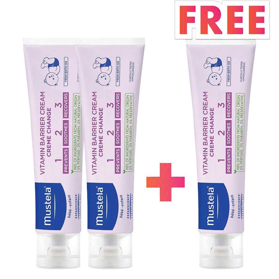 Poop Mustela Diaper Rash Creams | Mustela Vitamin Barrier Cream - Buy 2 Get 1 Free