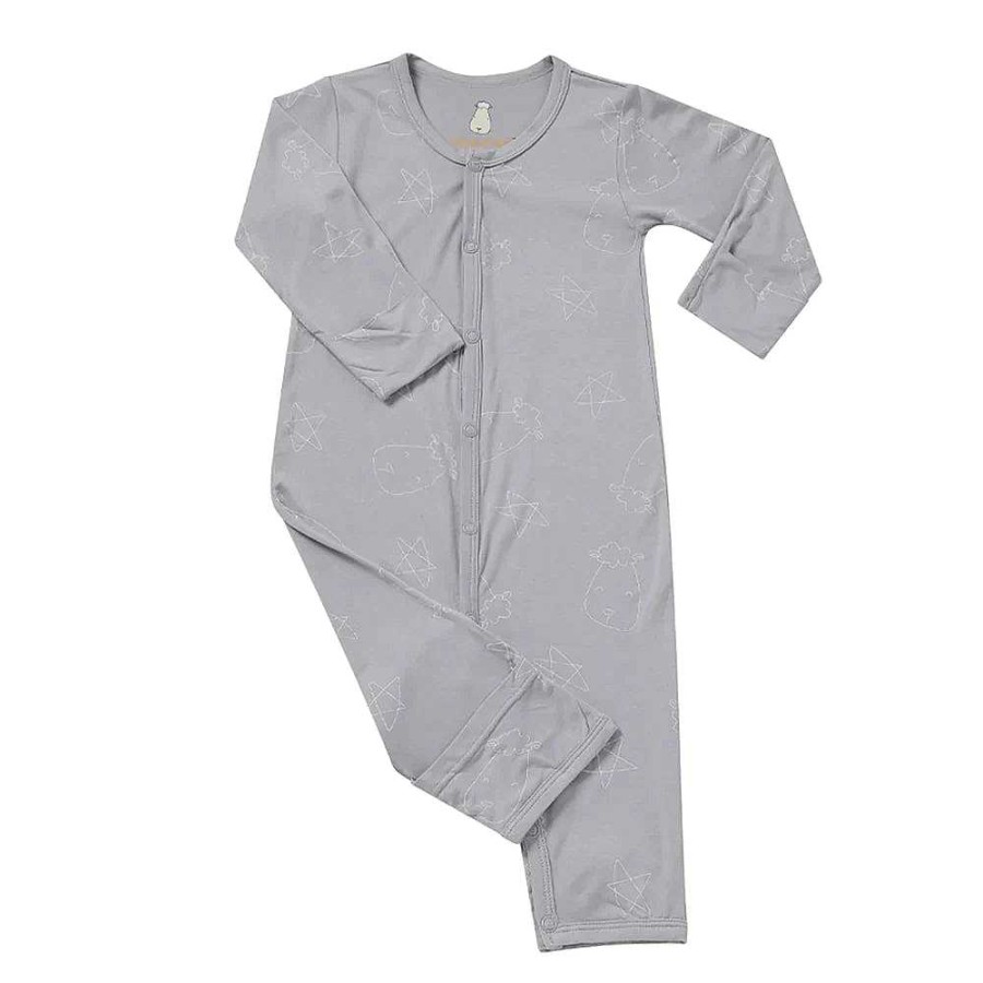 Dress Baa Baa Sheepz | Baa Baa Sheepz Romper Cute Big Star & Head - Grey