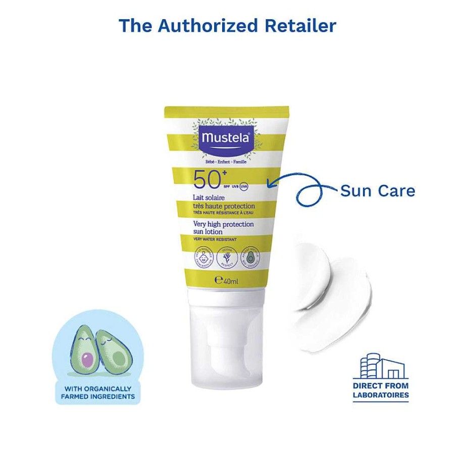 Go Mustela Sunscreen | Mustela Spf50+ Sun Lotion 40Ml