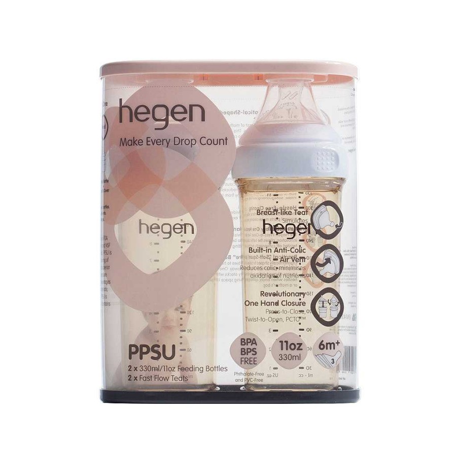 Eat Hegen Baby Bottles | Hegen Pcto™ 330Ml/11Oz Feeding Bottle Ppsu (2-Pack)