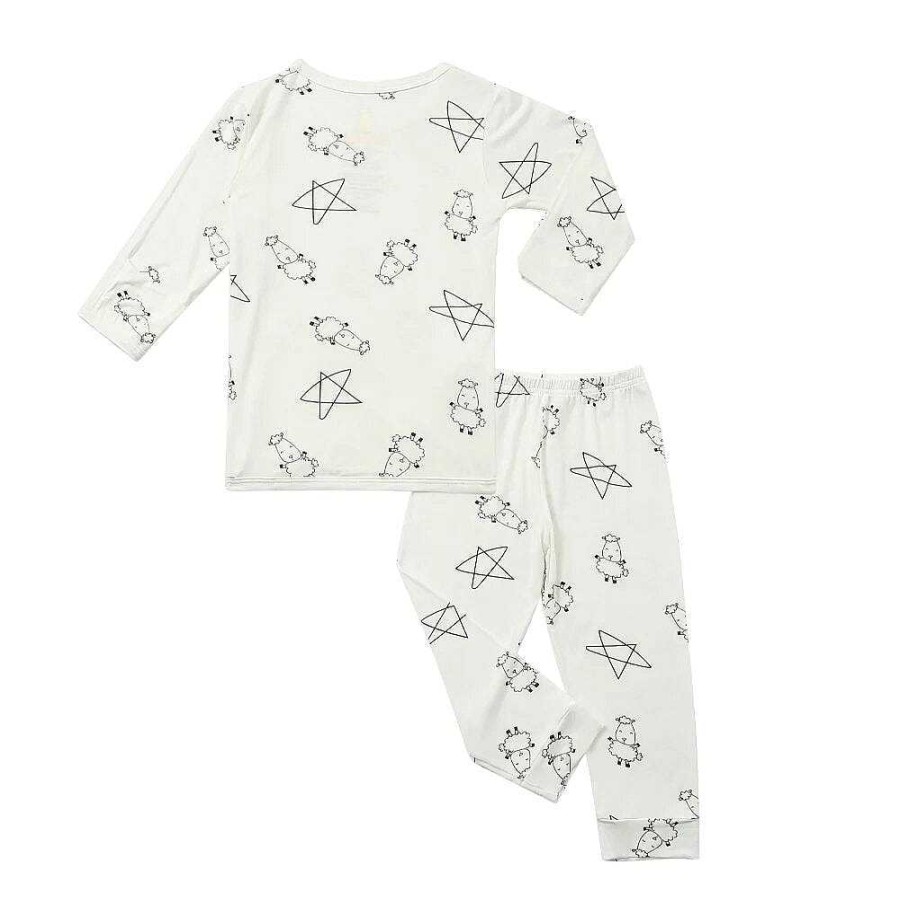 Dress Baa Baa Sheepz | Baa Baa Sheepz Pyjamas Set Cute Big Star & Sheepz - White