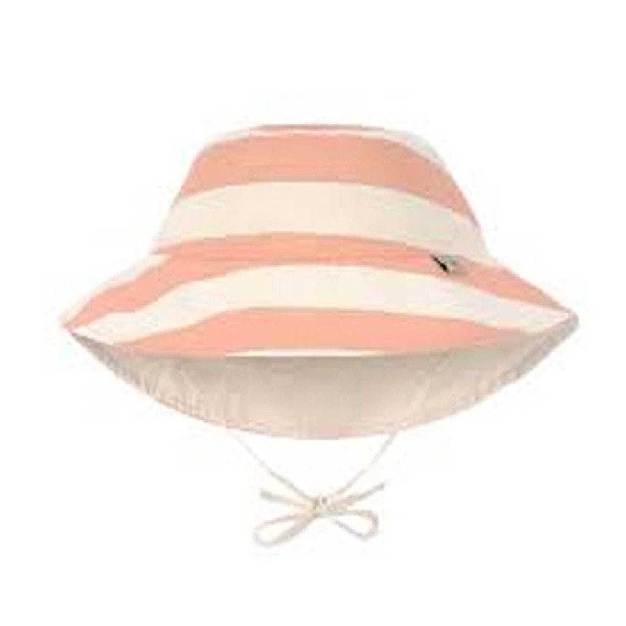 Dress Lassig | Lassig Sun Protection Bucket Hat, Block Stripes Milky Peach