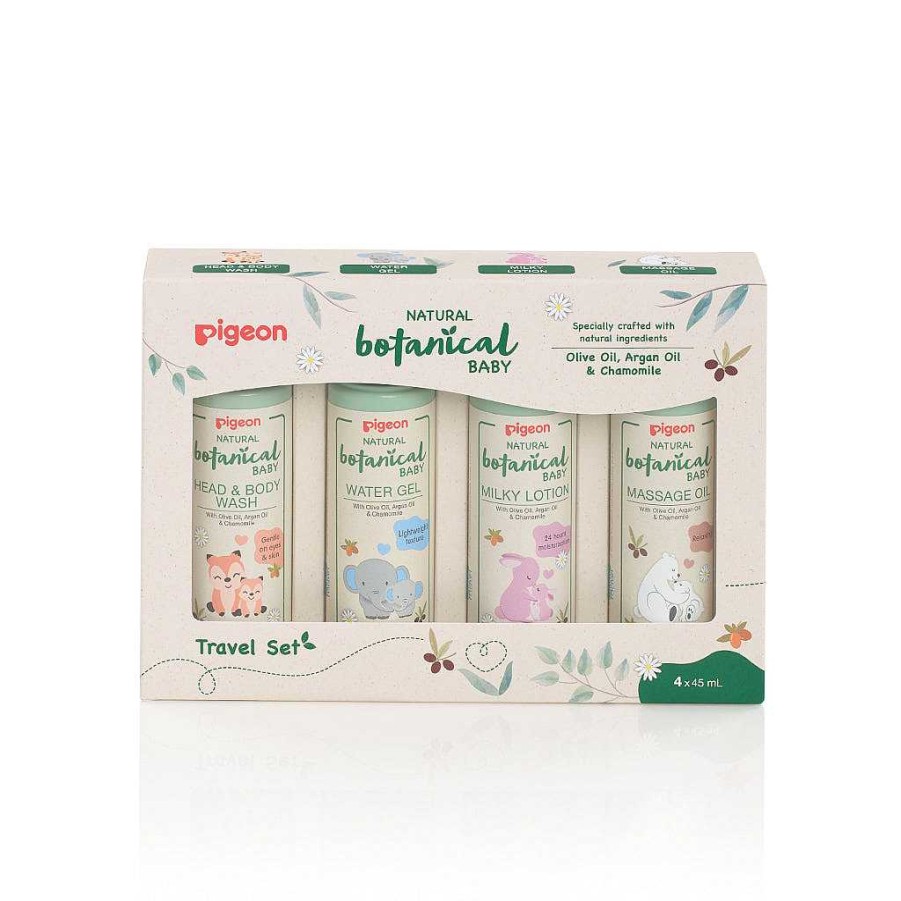 Bath Pigeon Body Creams & Lotions | Pigeon Natural Botanical Baby Travel Set