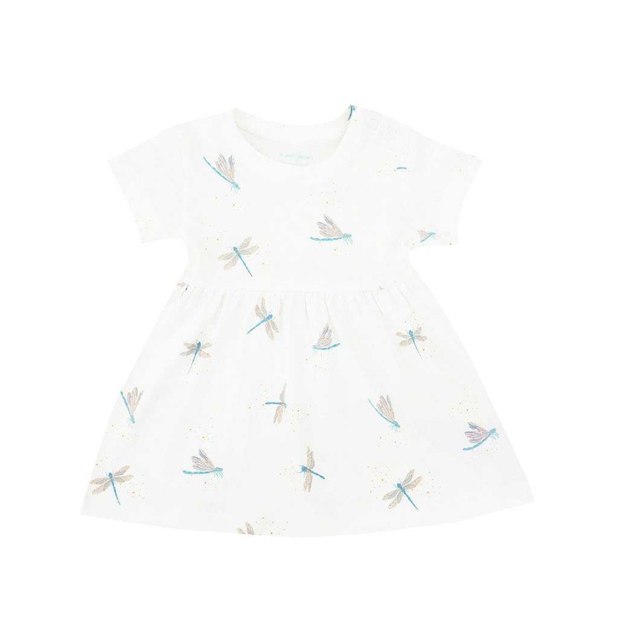 Dress Le Petit Society | Motherswork X Le Petit Society Baby Girl Organic Dress In Dragonfly Print