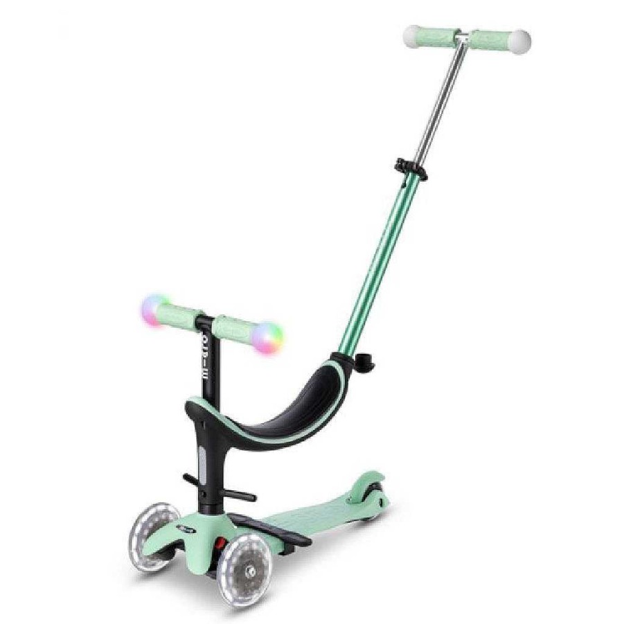 Plays Micro Scooter Scooters | Micro Mini2Grow Deluxe Magic Scooter (Led On Wheels + Handles)