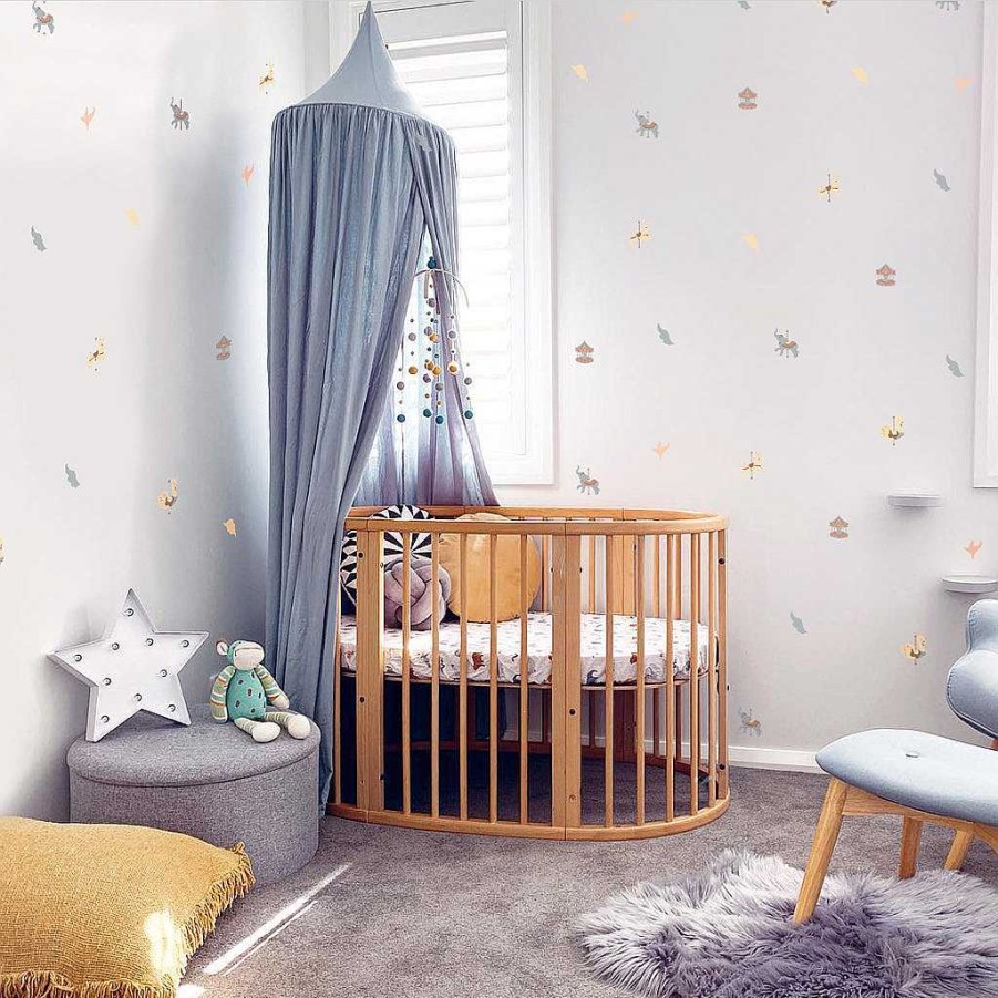 Sleep Little Rei | Carousel Elephants Fabric Decal By Little Rei X Urban Li'L