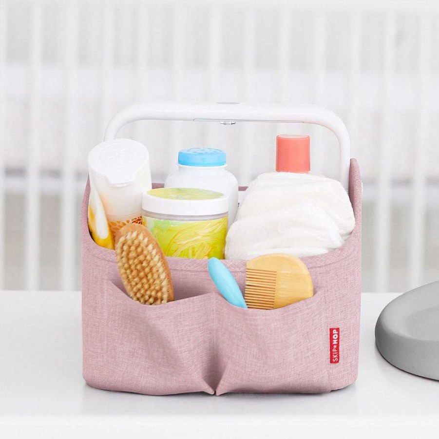 Sleep Skip Hop | Skip Hop Light Up Diaper Caddy- Heather Pink